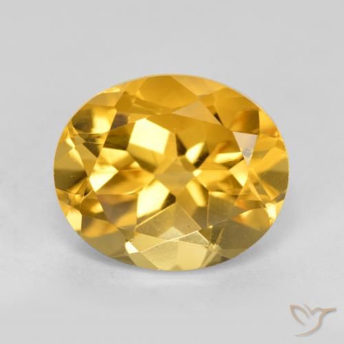3.93ct طبيعي برتقالى ذهبة سيترين, بيضوي, VVS