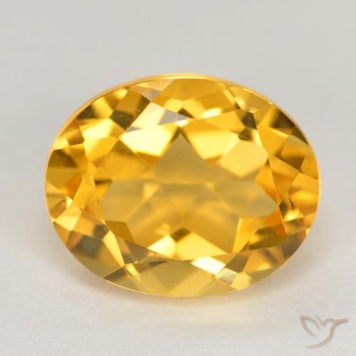 3.92ct طبيعي برتقالى ذهبة سيترين, بيضوي, VVS-VS