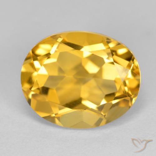 3.37ct طبيعي برتقالى ذهبة سيترين, بيضوي, VVS-VS
