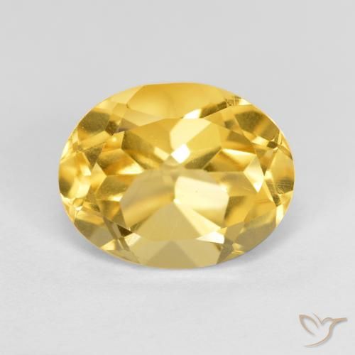 3.28ct طبيعي ذهب سيترين, بيضوي, VVS-VS