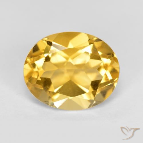 3.65ct طبيعي ذهبى متوسط سيترين, بيضوي, VVS-VS