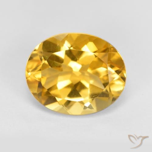 3.51ct طبيعي برتقالى ذهبة سيترين, بيضوي, VVS-VS