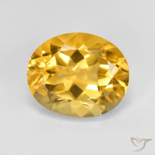 3.97ct طبيعي برتقالى ذهبة سيترين, بيضوي, VVS