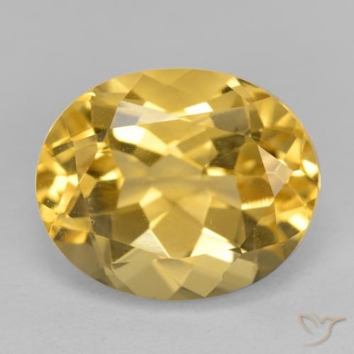 3.66ct طبيعي برتقالى ذهبة سيترين, بيضوي, VVS