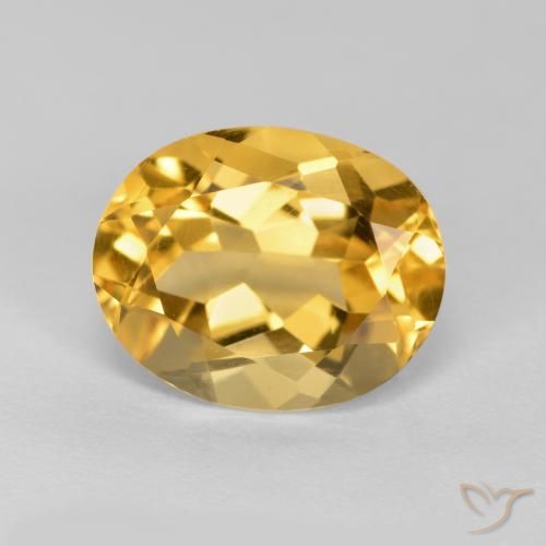3.59ct طبيعي برتقالى ذهبى غامق سيترين, بيضوي, VVS-VS
