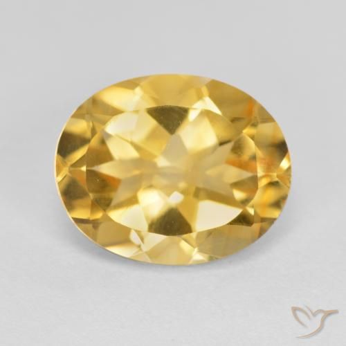 3.38ct طبيعي ذهب سيترين, بيضوي, VVS-VS
