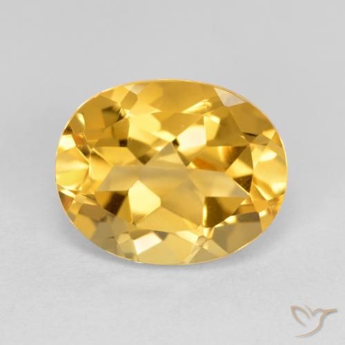 3.60ct طبيعي برتقالى ذهبة سيترين, بيضوي, VVS