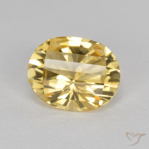 2.36ct طبيعي ذهبي سيترين, بيضوي, VVS