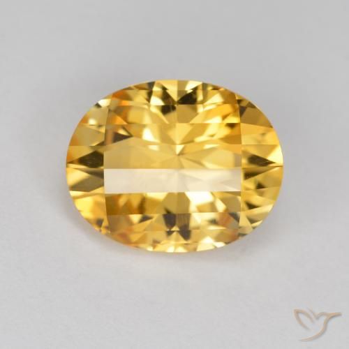 2.53ct طبيعي برتقالى ذهبة سيترين, بيضوي, VVS