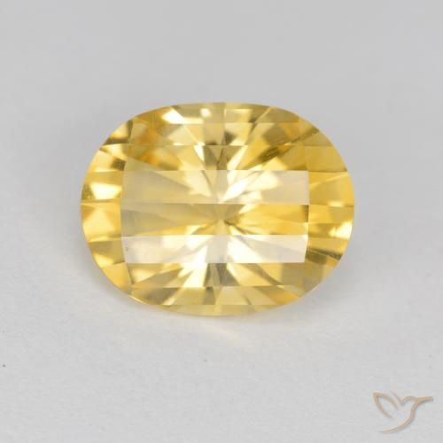 2.22ct طبيعي ذهب سيترين, بيضوي, VVS