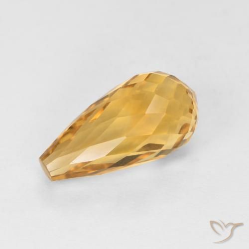 2.74ct طبيعي برتقالى متوسط سيترين, بريوليت, VVS-VS