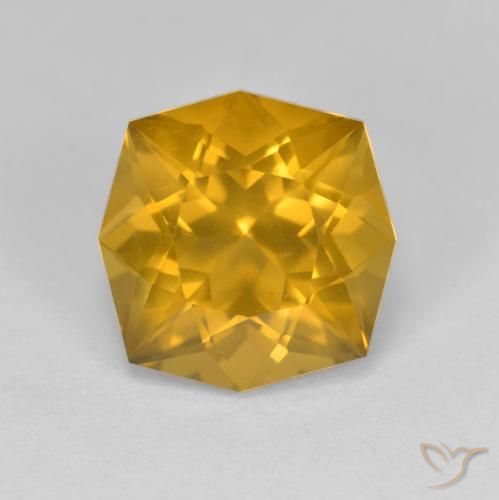 3.72ct طبيعي برتقالى-ذهبى سيترين, فانسى, VVS-VS