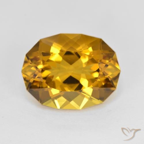 5.48ct طبيعي ذهبى بنى سيترين, فانسى, VVS
