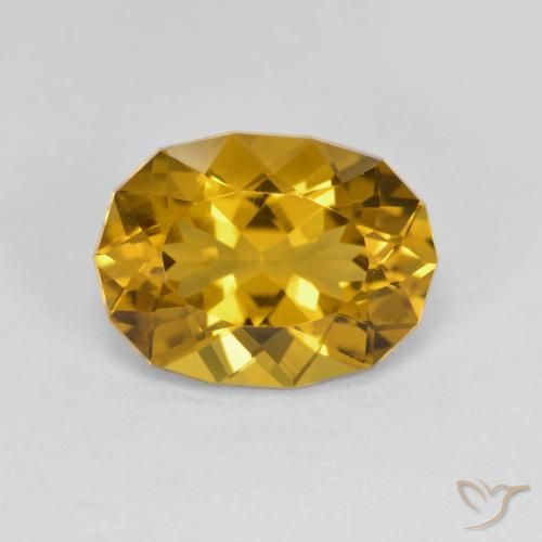 3.23ct طبيعي ذهبى متوسط سيترين, فانسى, VVS