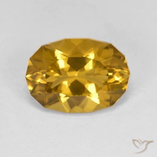 3.37ct طبيعي برتقالى-ذهبى سيترين, فانسى, VVS