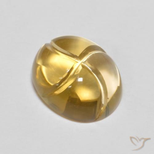 2.76ct طبيعي ذهبي سيترين, بيضوي, شفاف