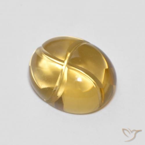2.70ct طبيعي برتقالى-ذهبى سيترين, بيضوي, شفاف