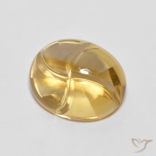 2.33ct طبيعي ذهبي سيترين, بيضوي, شفاف