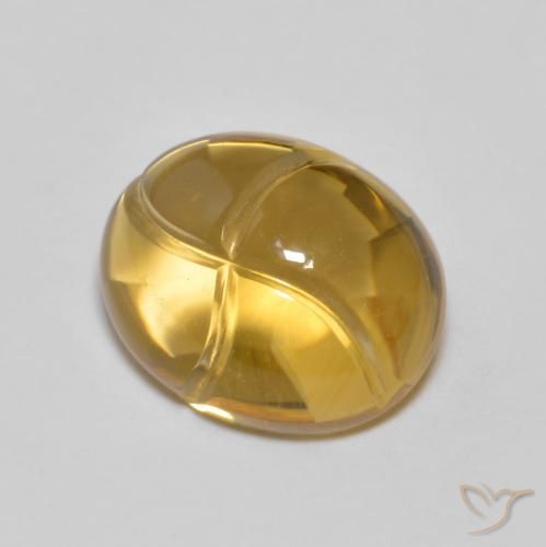 2.83ct طبيعي برتقالى-ذهبى سيترين, بيضوي, شفاف