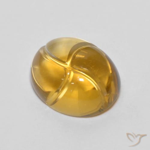 2.83ct طبيعي برتقالى-ذهبى سيترين, بيضوي, شفاف