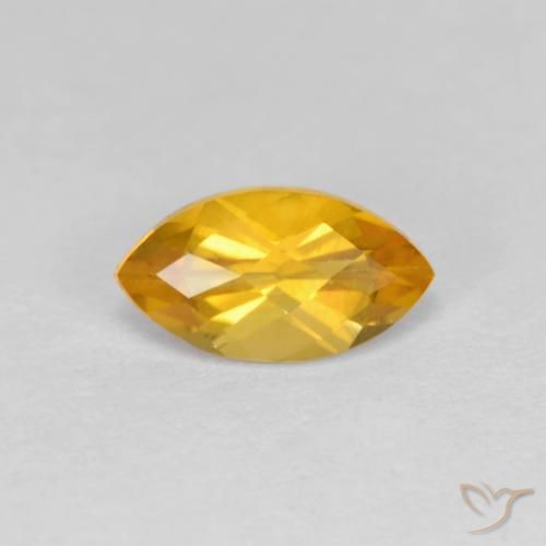 1.02ct طبيعي برتقالى ذهبى غامق سيترين, ماركيز, قليلا جدا
