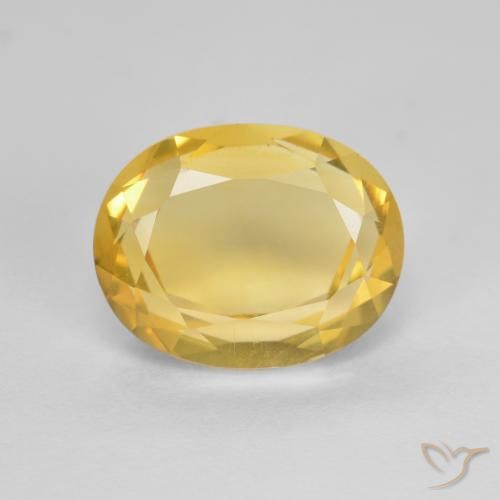 2.80ct طبيعي ذهبى متوسط سيترين, بيضوي, VVS-VS