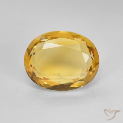 2.67ct طبيعي ذهبى لامع سيترين, بيضوي, VVS-VS