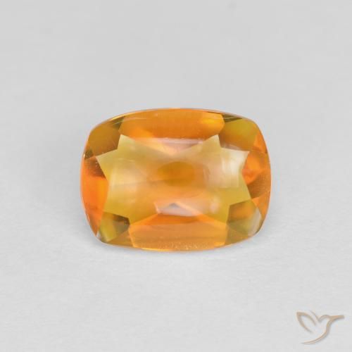 1.32ct طبيعي برتقالى متوسط سيترين, وسادة, شفاف
