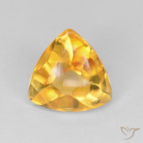 1.81ct طبيعي برتقالى ذهبة سيترين, مثلثى, شفاف