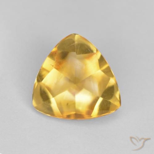 1.48ct طبيعي ذهبي سيترين, مثلثى, شفاف