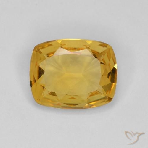 2.18ct طبيعي برتقالى ذهبة سيترين, وسادة, VVS