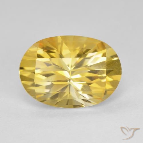 5.27ct طبيعي ذهبي سيترين, بيضوي, VVS