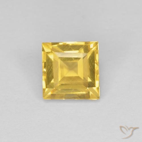 1.06ct طبيعي ذهبي سيترين, مربع, VVS-VS