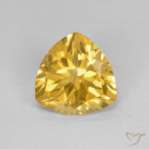1.63ct طبيعي ذهبي سيترين, مثلثى, VVS