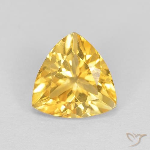 1.67ct طبيعي ذهب سيترين, مثلثى, VVS