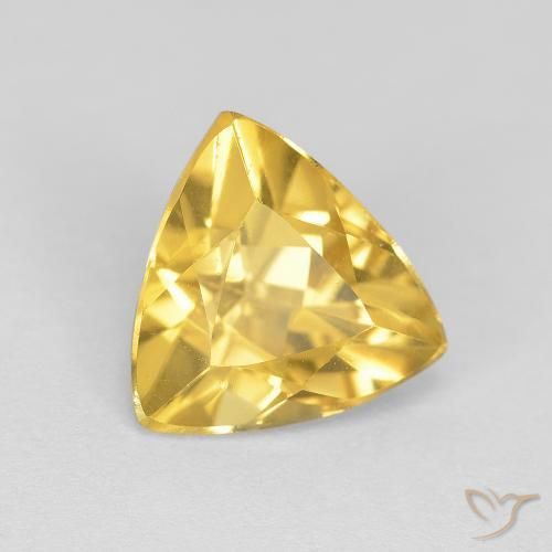 2.08ct طبيعي ذهبى متوسط سيترين, مثلثى, شفاف