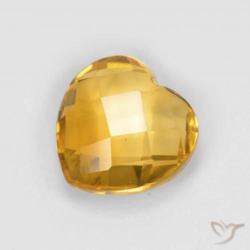 1.81ct طبيعي ذهبى داكن سيترين, قلب, VVS