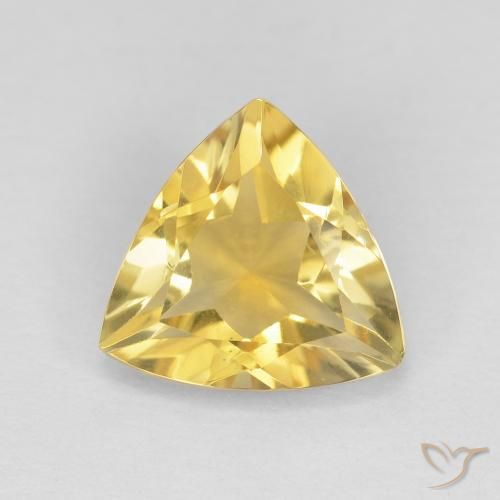 1.54ct طبيعي ذهبى لامع سيترين, مثلثى, VVS