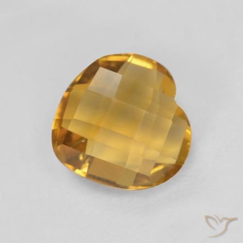 1.65ct طبيعي ذهبى داكن سيترين, قلب, VVS