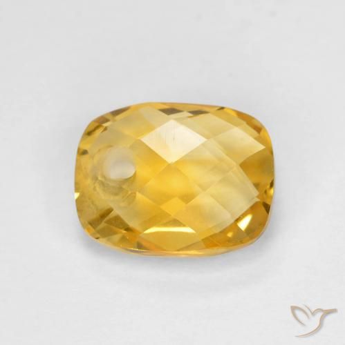 1.97ct طبيعي ذهبى داكن سيترين, وسادة, VVS-VS