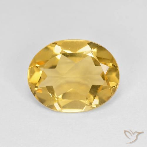 2.55ct طبيعي ذهبي سيترين, بيضوي, VVS-VS