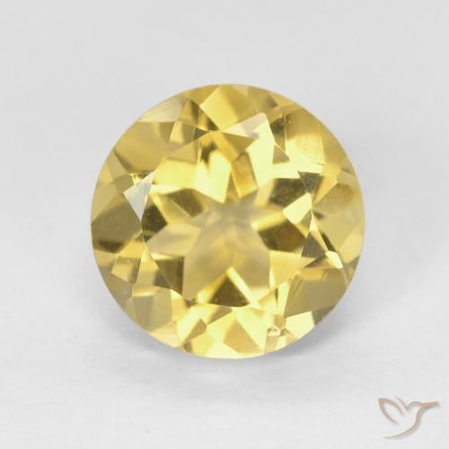 1.94ct طبيعي أصفر ترابى سيترين, دائري, VVS