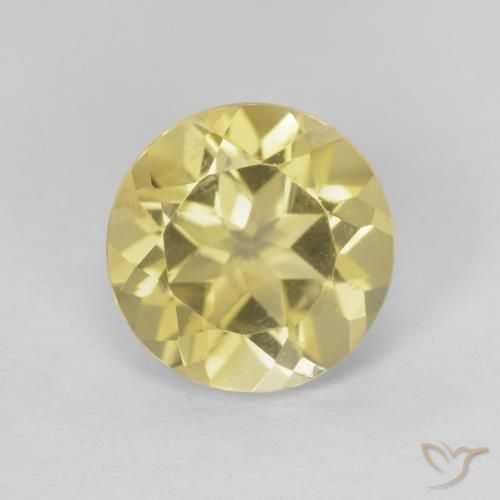 1.95ct طبيعي ذهبي سيترين, دائري, VVS