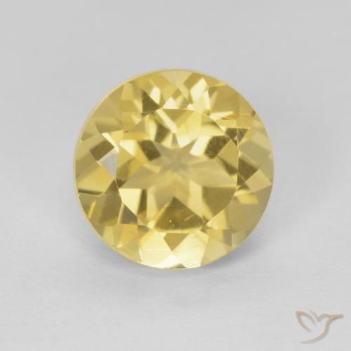 2.05ct طبيعي أصفر فاتح سيترين, دائري, VVS