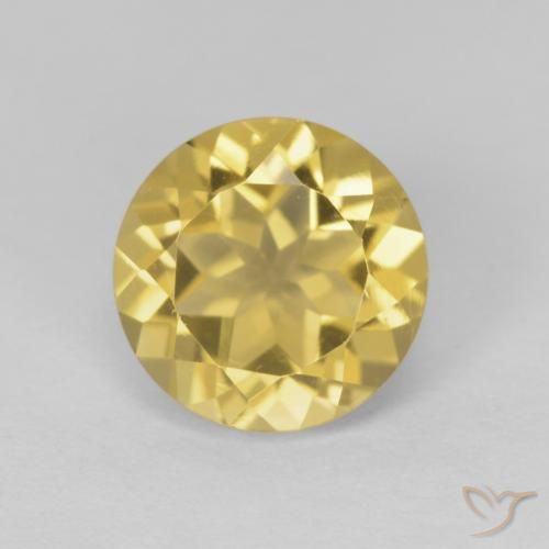 1.97ct طبيعي أصفر ديجون سيترين, دائري, VVS