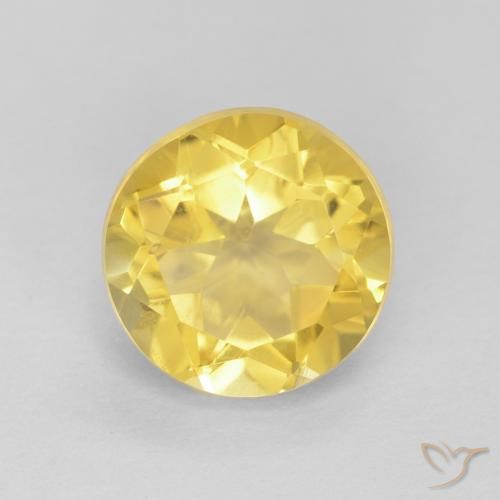 1.85ct طبيعي أصفر توسكانا سيترين, دائري, VVS