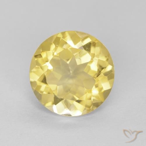 1.67ct طبيعي أصفر توسكانا سيترين, دائري, VVS