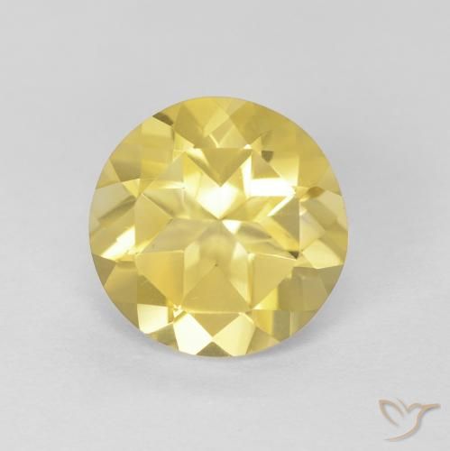 1.66ct طبيعي أصفر توسكانا سيترين, دائري, VVS