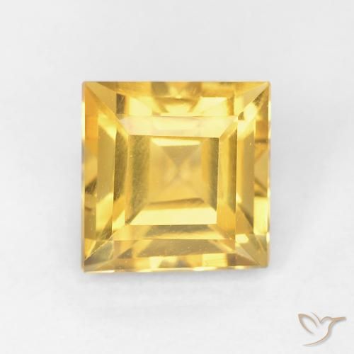 1.06ct طبيعي ذهبي سيترين, مربع, VVS-VS