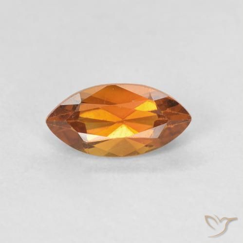 0.66ct طبيعي برتقالى غامق سيترين, ماركيز, VVS-VS